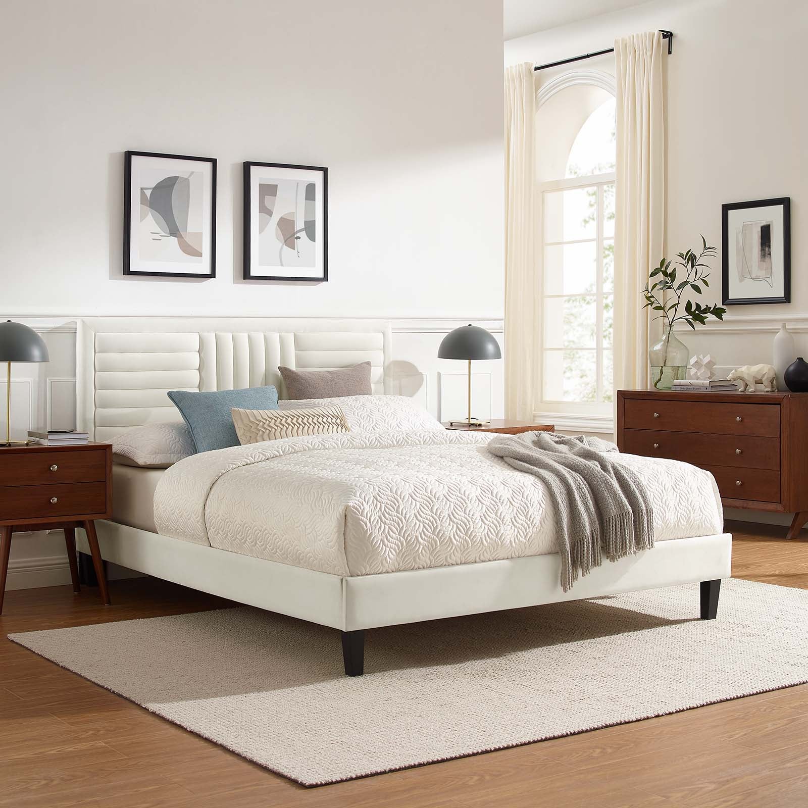 Sofia Channel Tufted Performance Velvet Queen Platform Bed By Modway - MOD-6975 - Image 31
