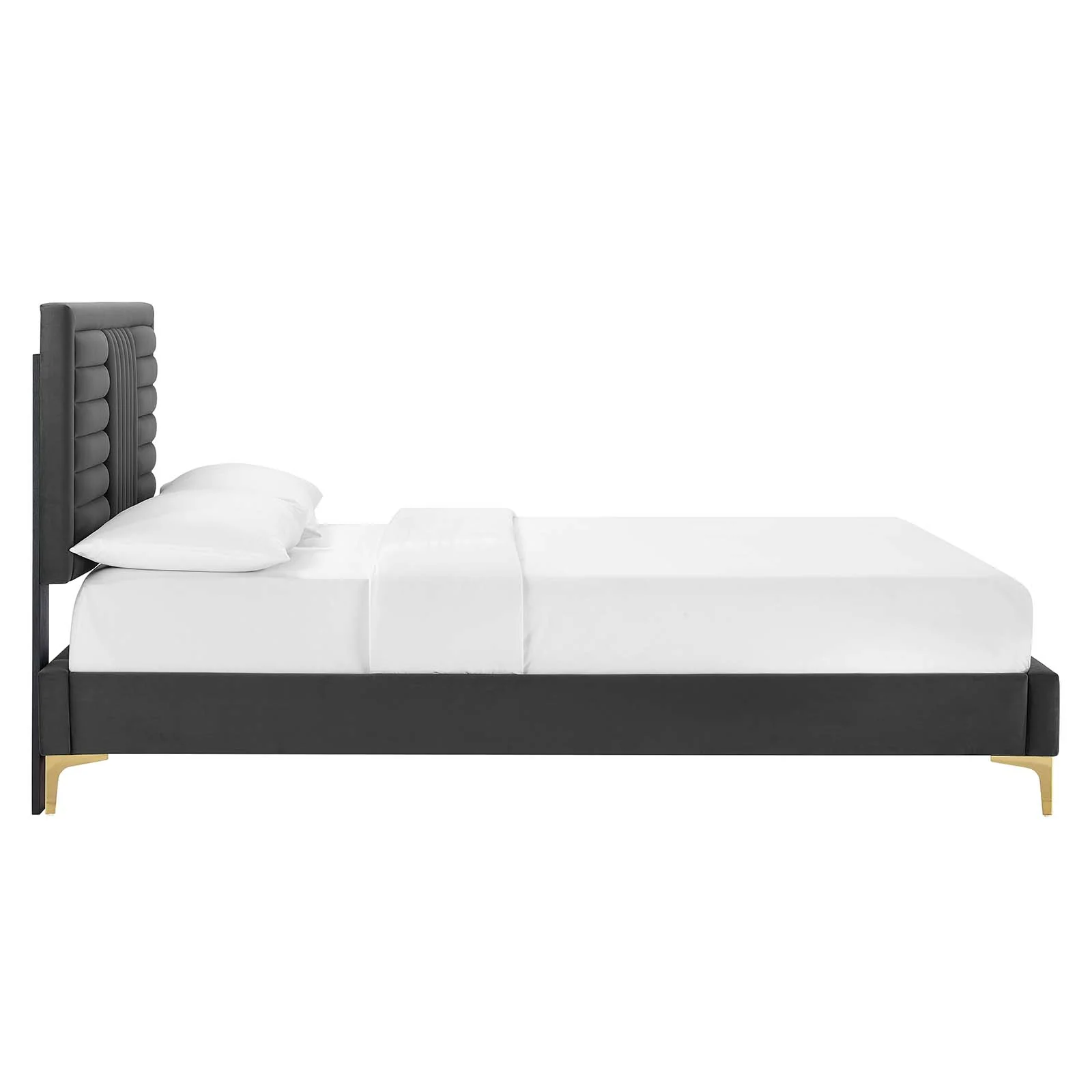 Sofia Channel Tufted Performance Velvet Queen Platform Bed By Modway - MOD-6979 - Image 3
