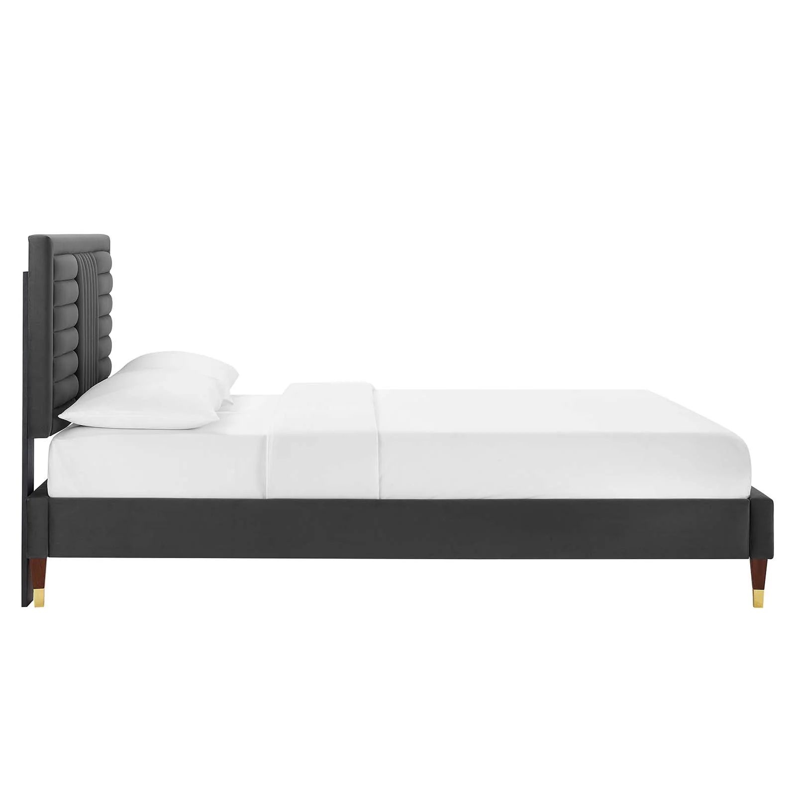 Sofia Channel Tufted Performance Velvet Twin Platform Bed By Modway - MOD-6983 - Image 3