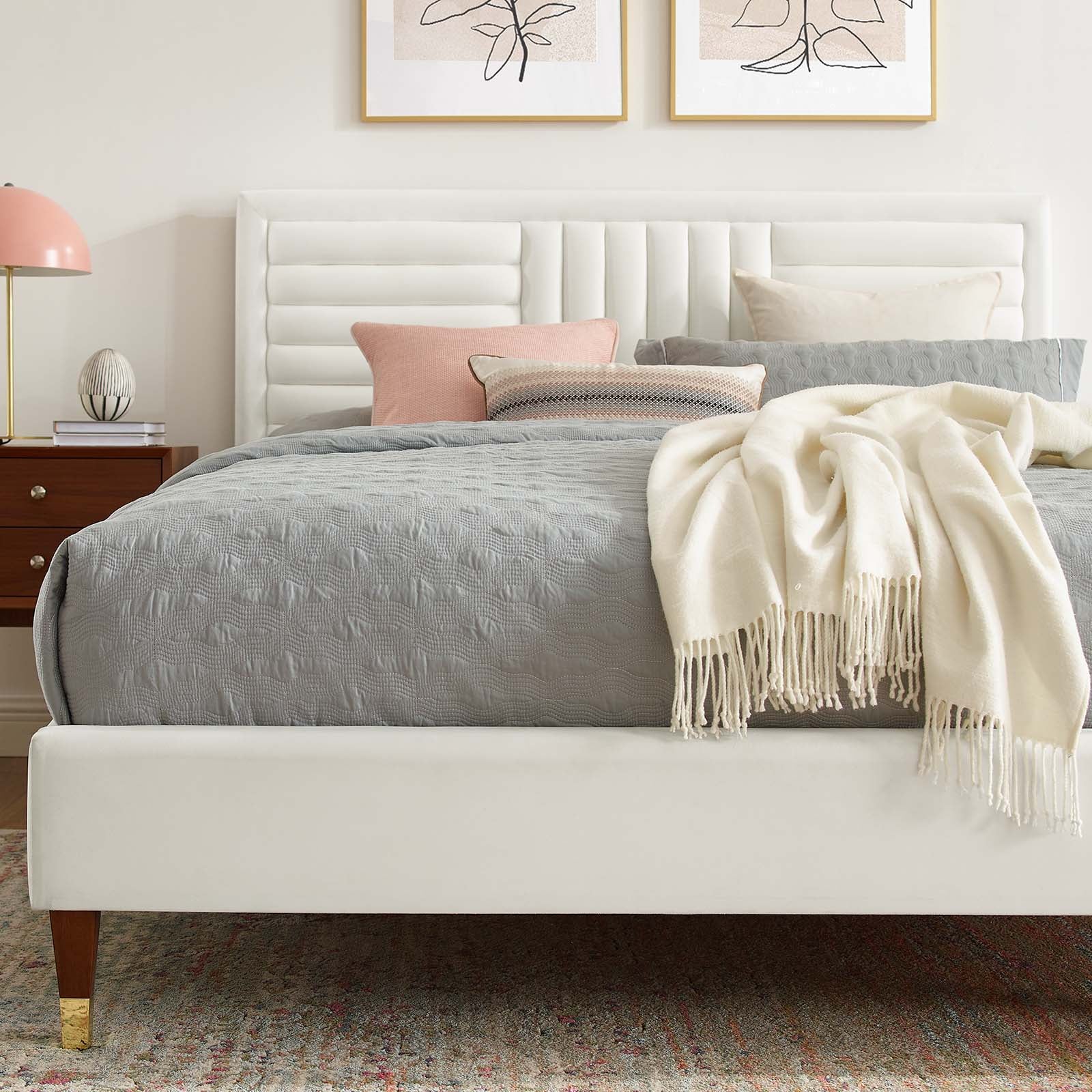 Sofia Channel Tufted Performance Velvet Twin Platform Bed By Modway - MOD-6983 - Image 31