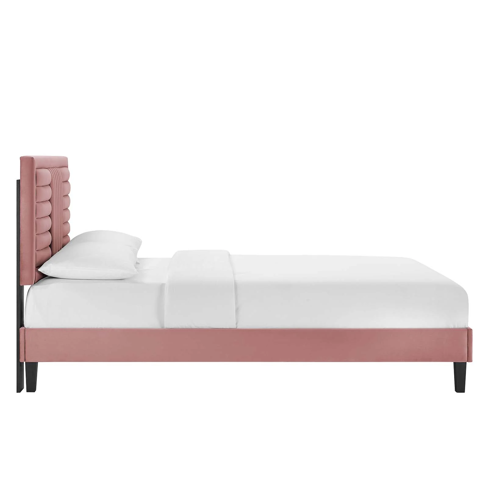 Sofia Channel Tufted Performance Velvet Twin Platform Bed By Modway - MOD-6987 - Image 11