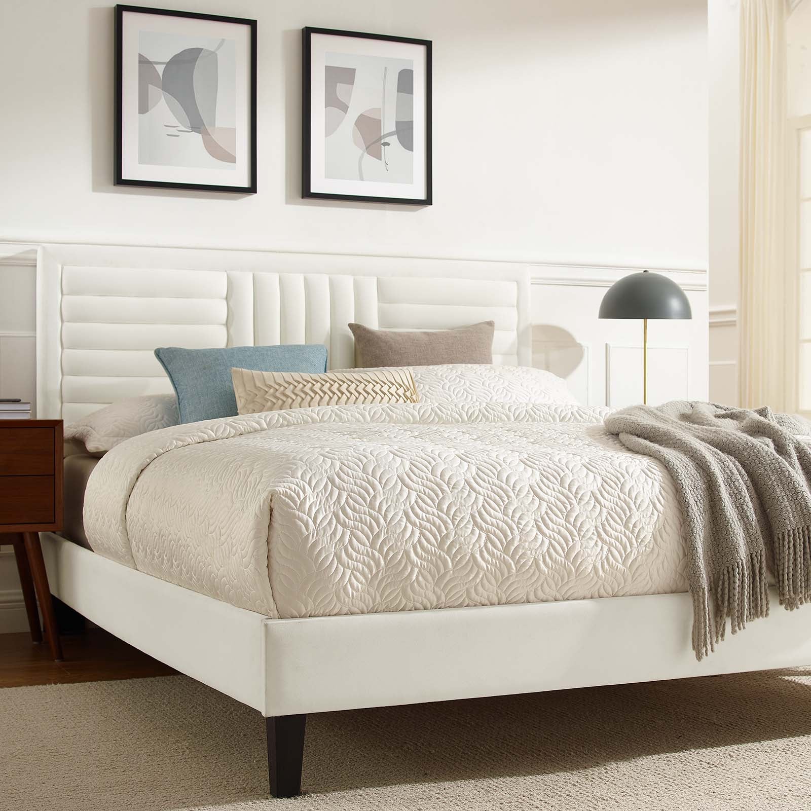 Sofia Channel Tufted Performance Velvet Twin Platform Bed By Modway - MOD-6987 - Image 30