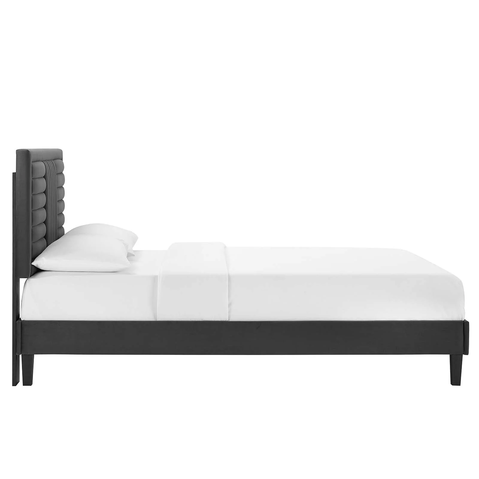 Sofia Channel Tufted Performance Velvet Twin Platform Bed By Modway - MOD-6987 - Image 4