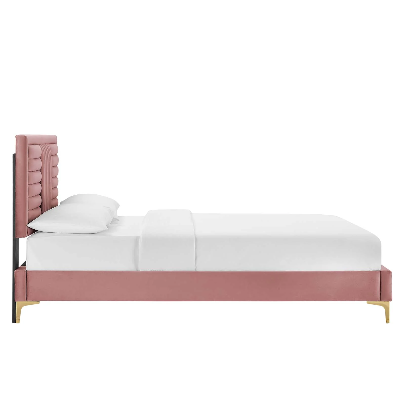 Sofia Channel Tufted Performance Velvet Twin Platform Bed By Modway - MOD-6991 - Image 10