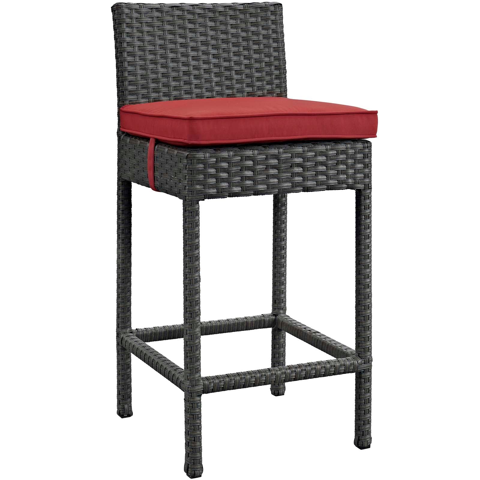 Sojourn Outdoor Patio Sunbrella® Bar Stool By Modway - EEI-1957 - Image 4