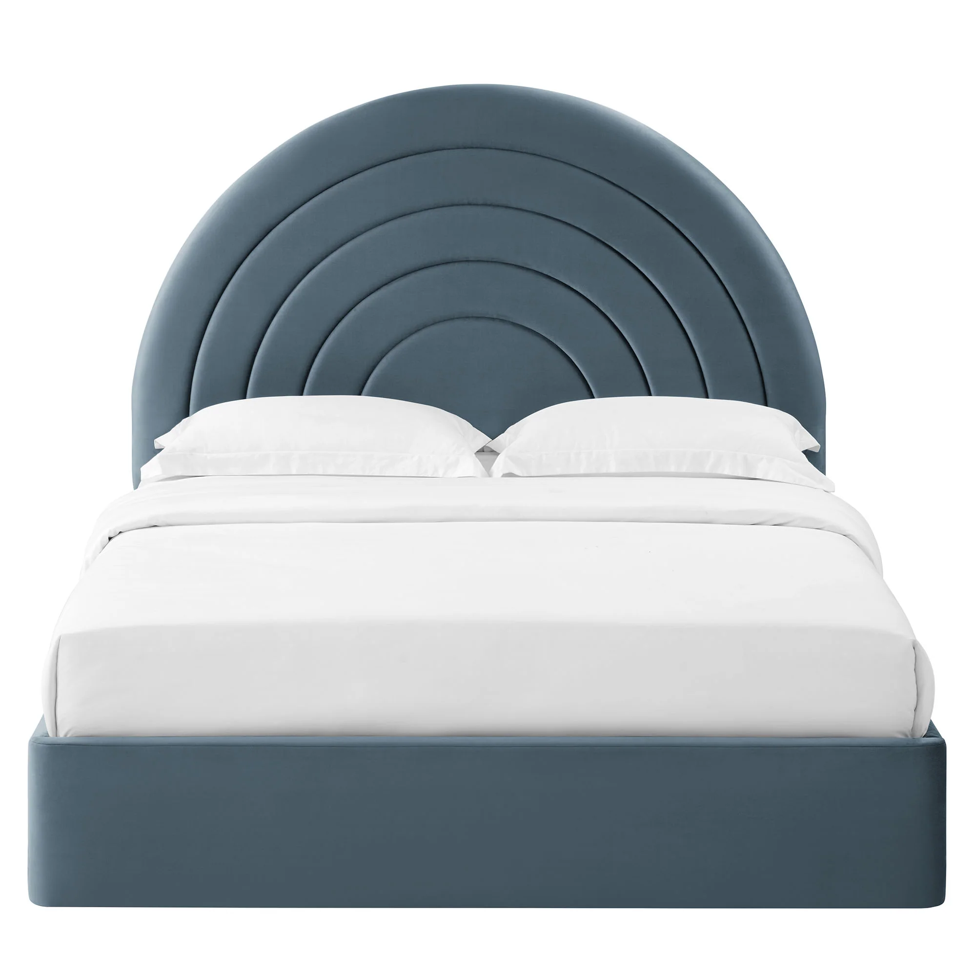 Solana Arched Performance Velvet Full Platform Bed by Modway - Image 13