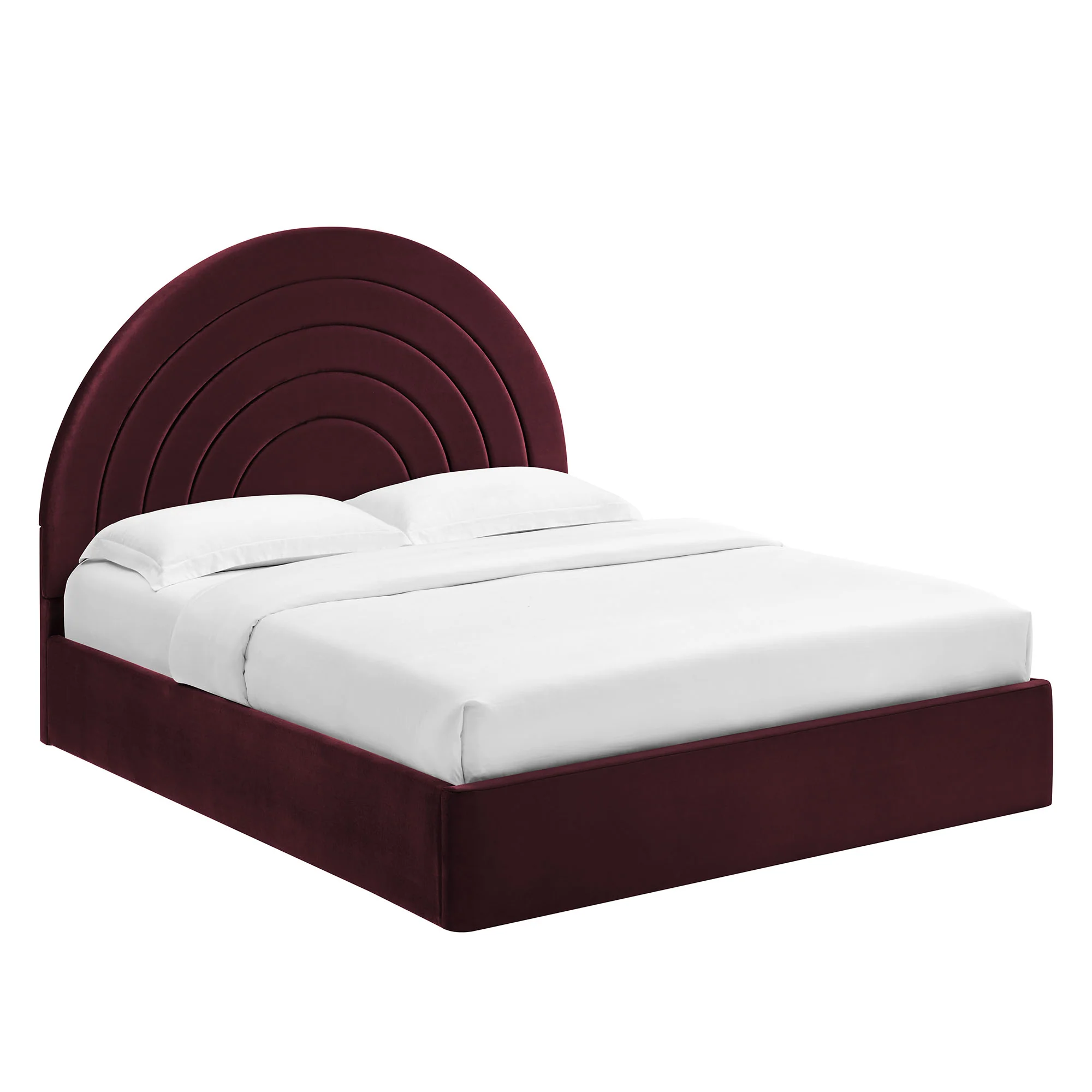 Solana Arched Performance Velvet Full Platform Bed by Modway - Image 28