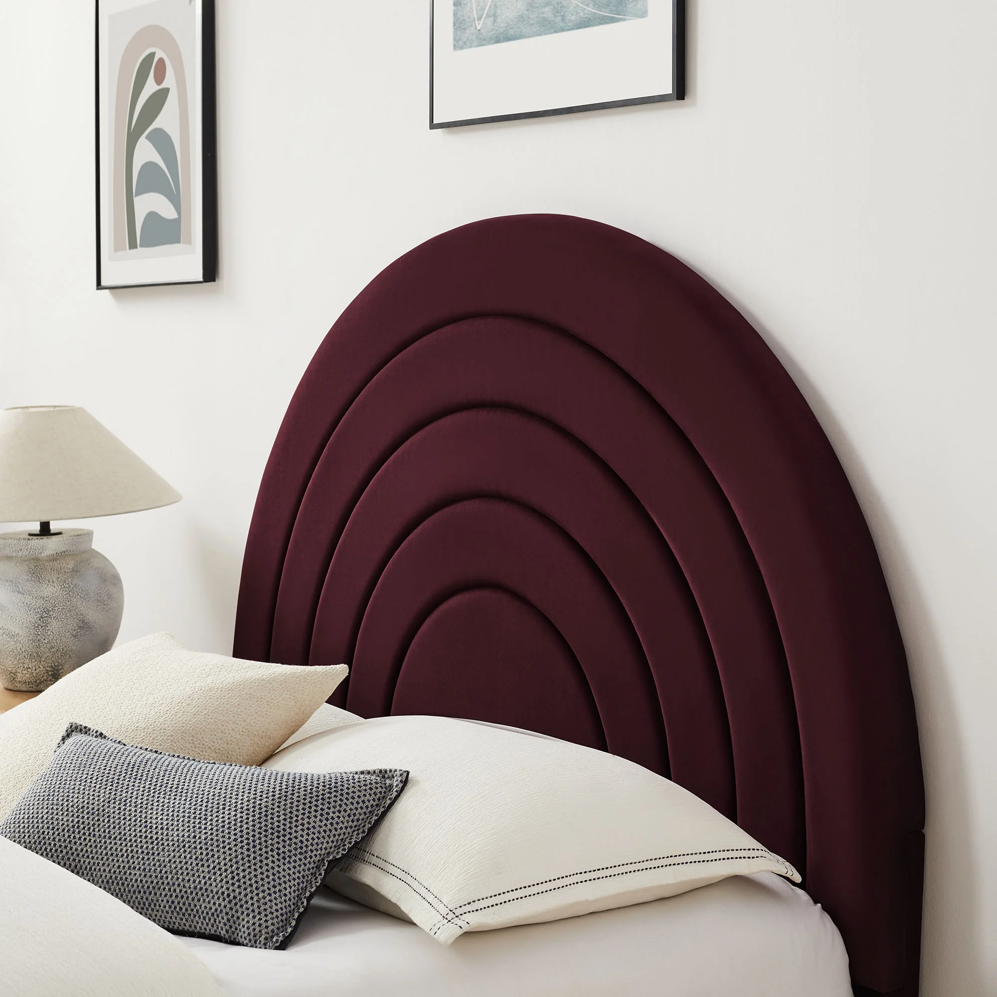 Solana Arched Performance Velvet King Platform Bed by Modway - Image 33