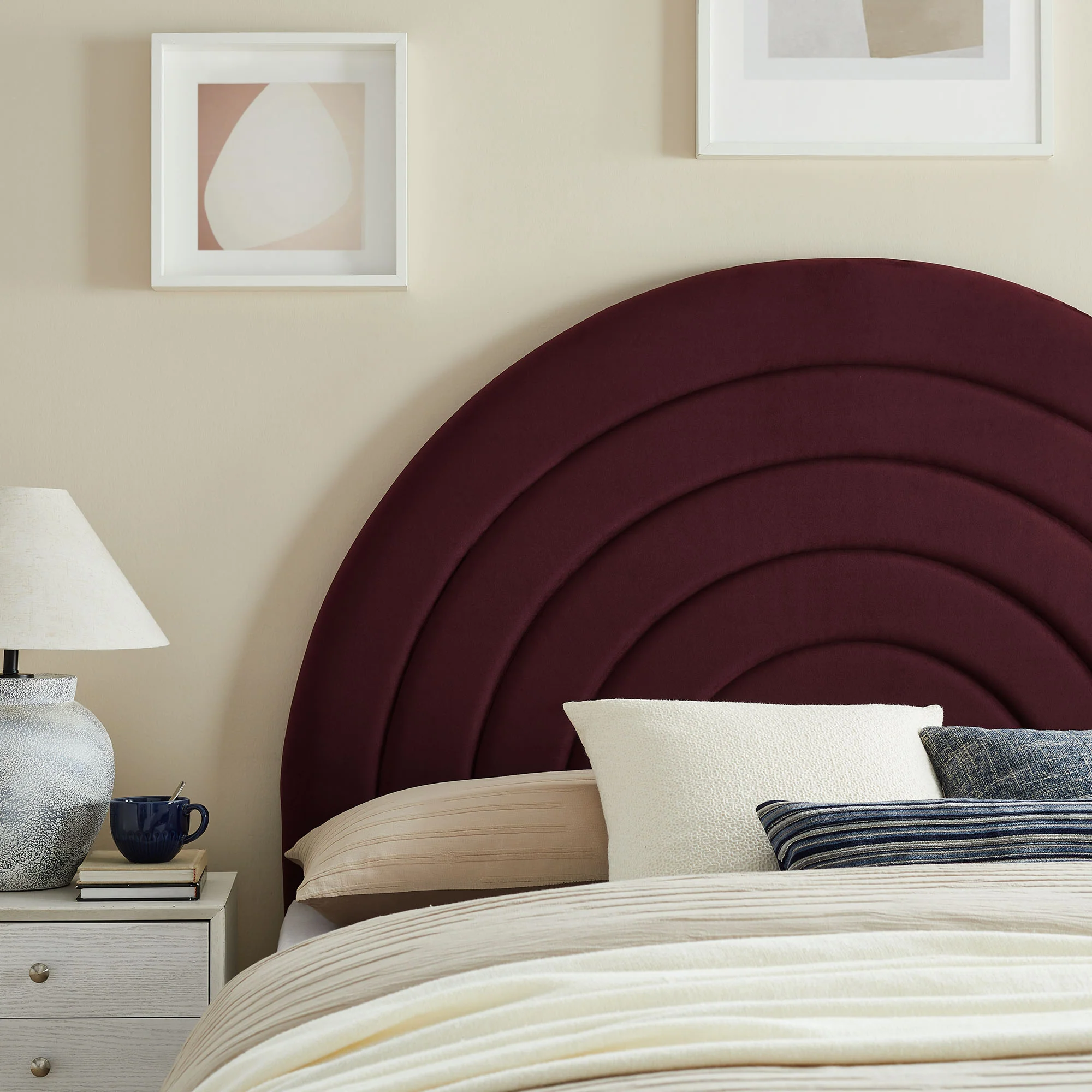 Solana Arched Performance Velvet Queen Headboard by Modway - Image 25