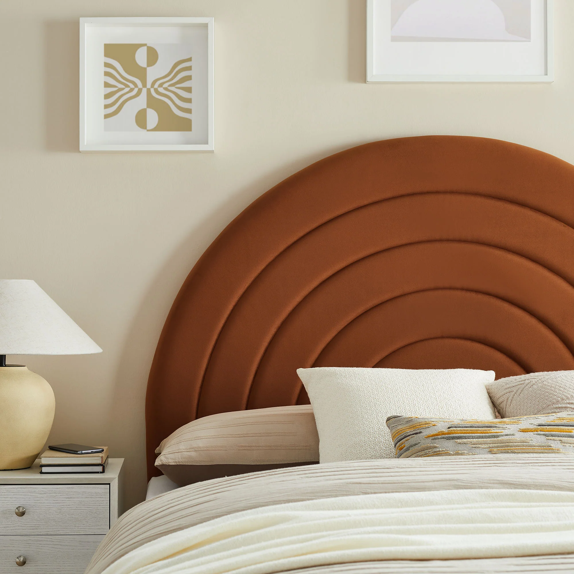 Solana Arched Performance Velvet Queen Headboard by Modway - Image 32