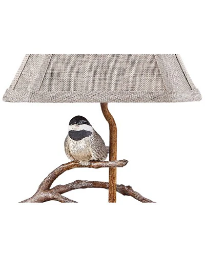 Songbird on a Branch Accent Lamp with Tailored Shade By Homeroots - Image 2