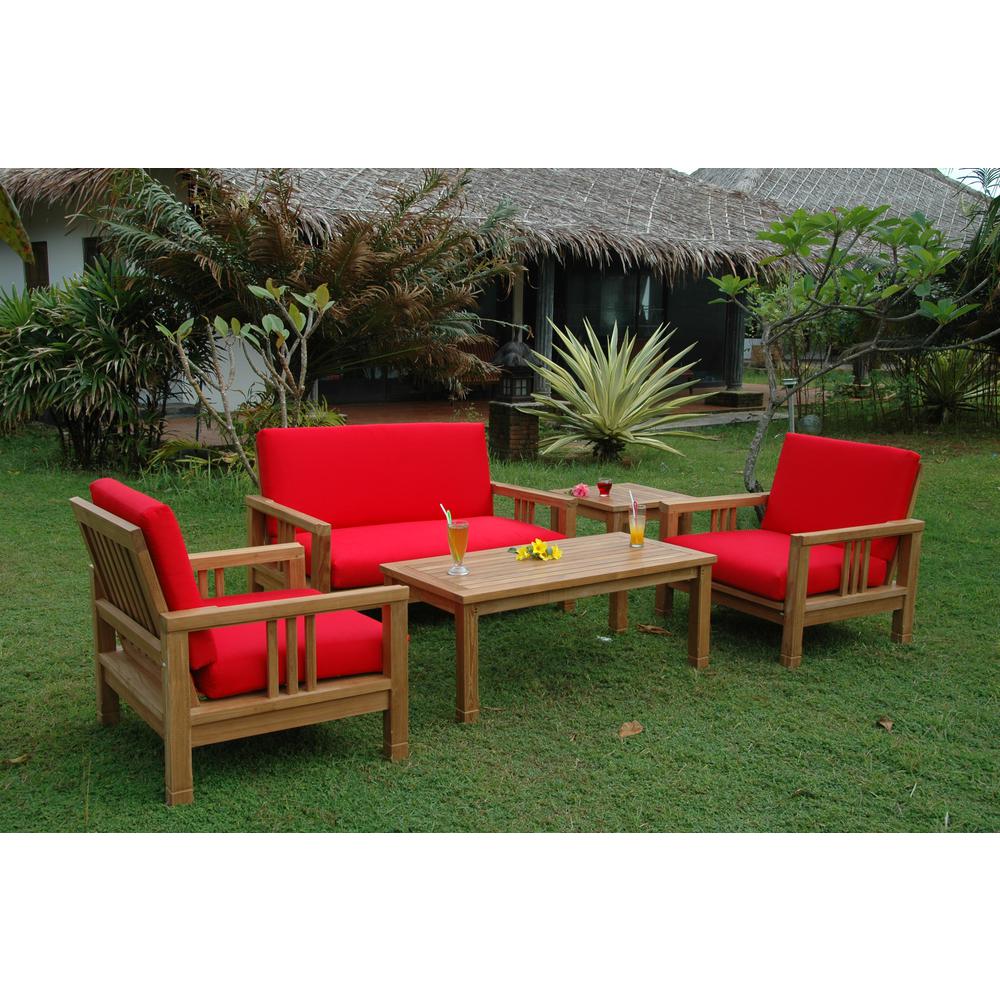 Southbay Deep Seating 5-Pieces Conversation Set A By Anderson Teak