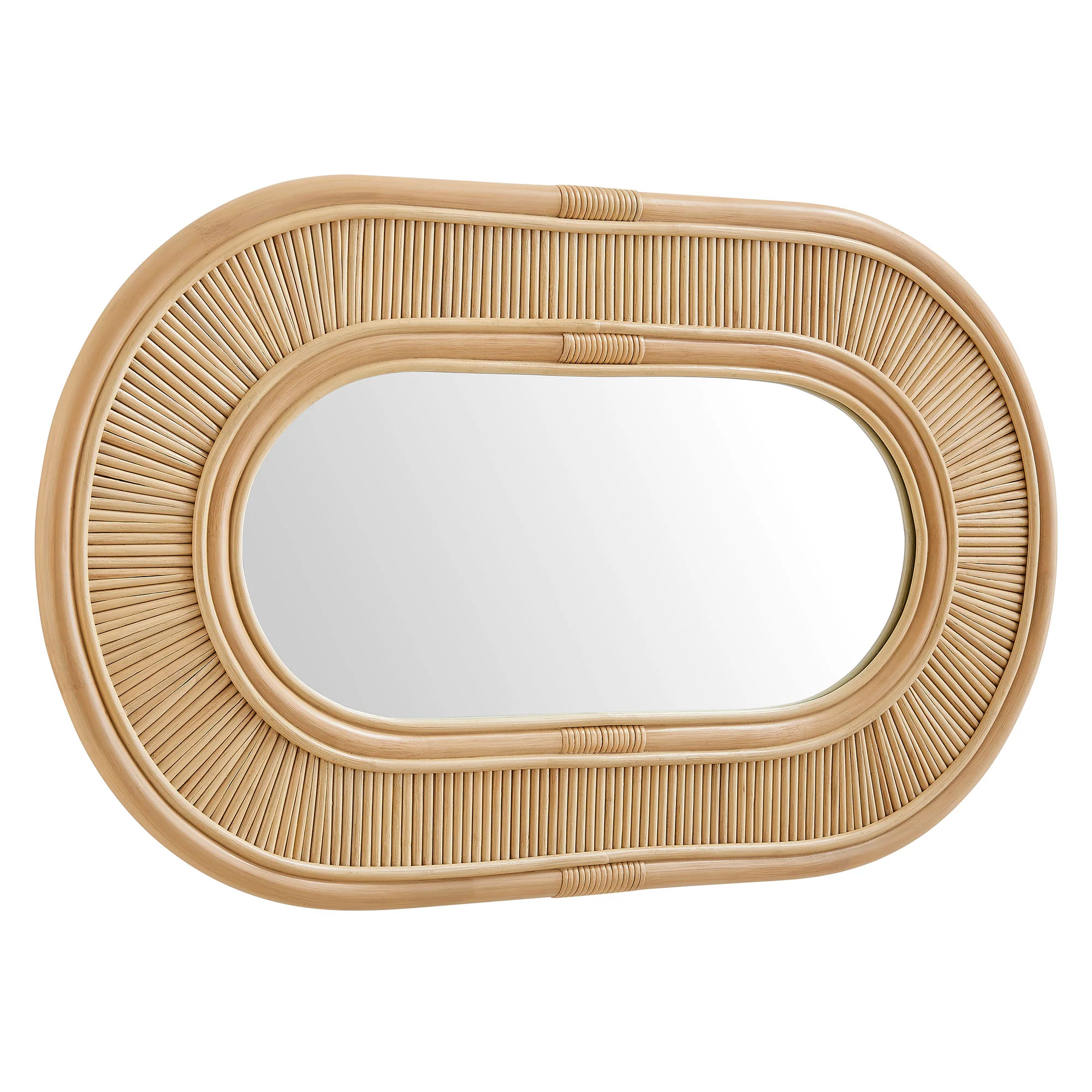 Sovana Oval Rattan Wall Mirror by Modway - Image 2