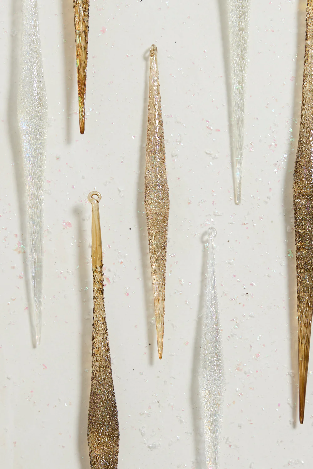 Sparkle Icicle Ornament Set of 8 By Accent Decor