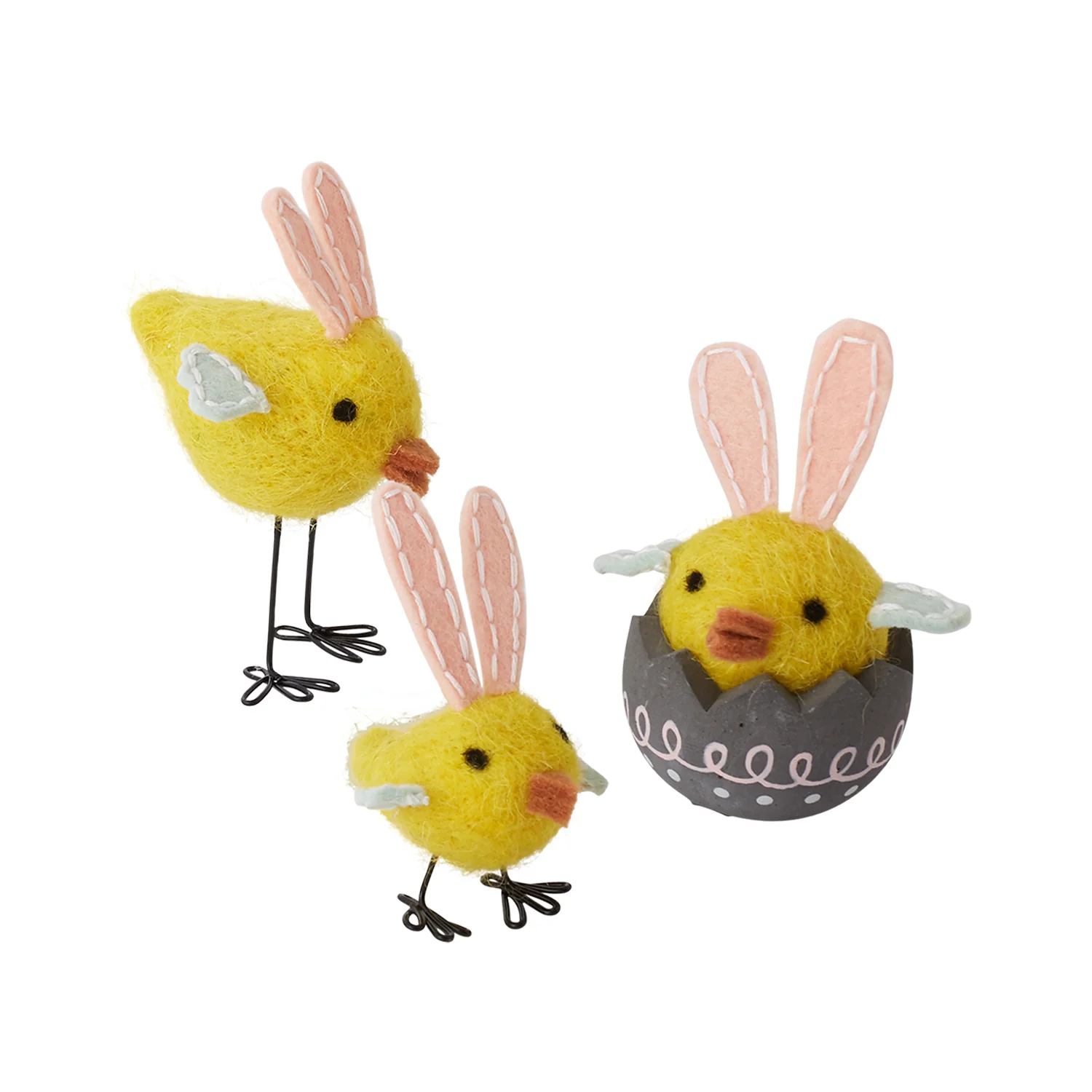 Spring Chicken Figurine Set of 8 By Accent Decor - Image 4