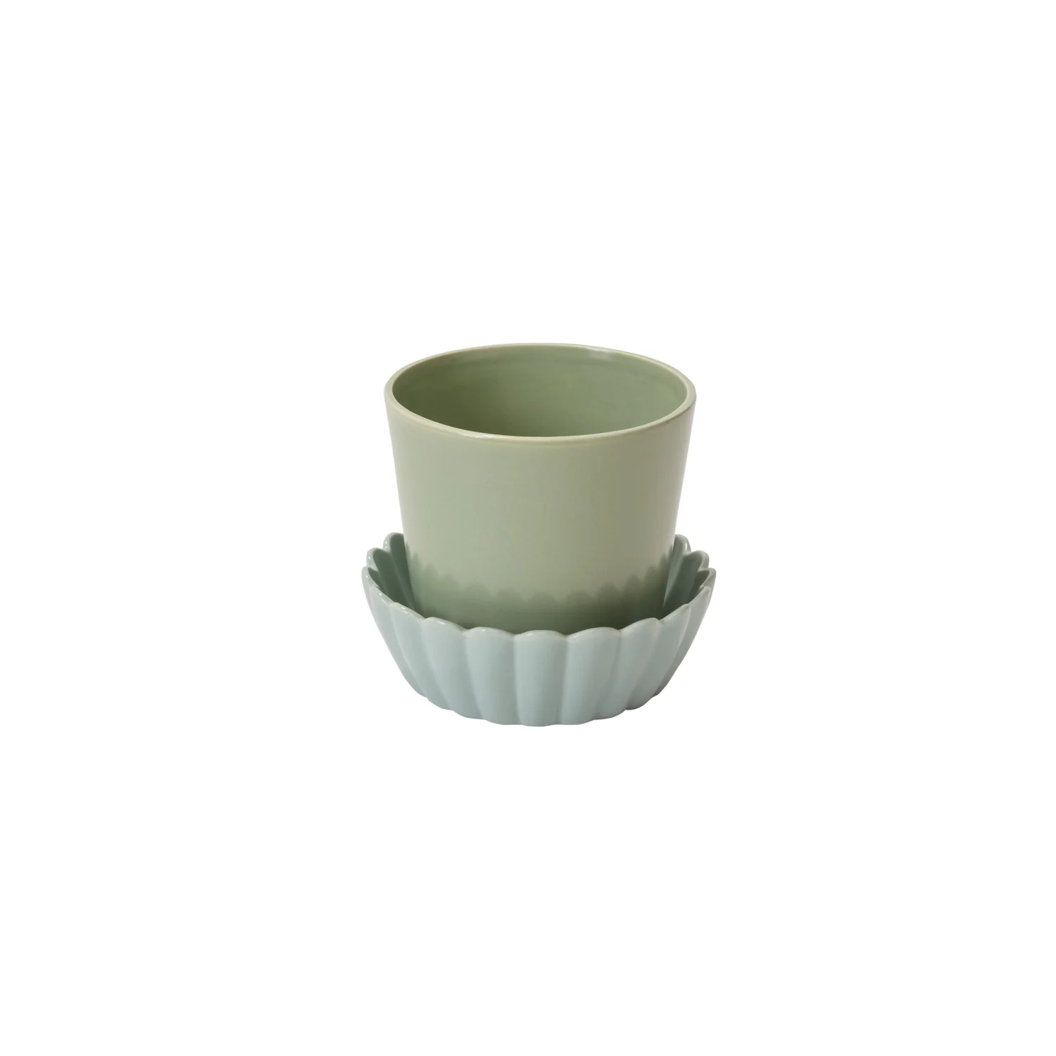 Springvale Pot with Saucer Set of 4 By Accent Decor - Image 2