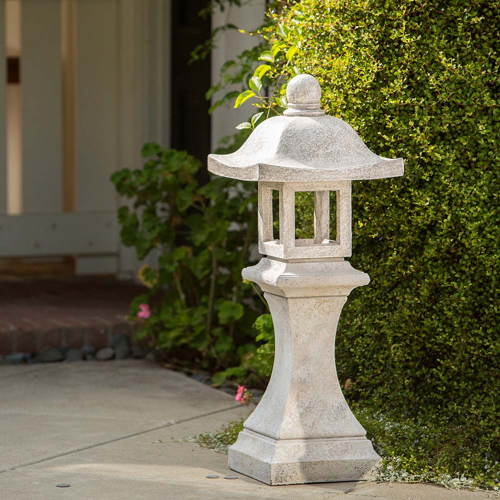 Square Japanese Garden Lantern By Garden Age Supply - Image 2
