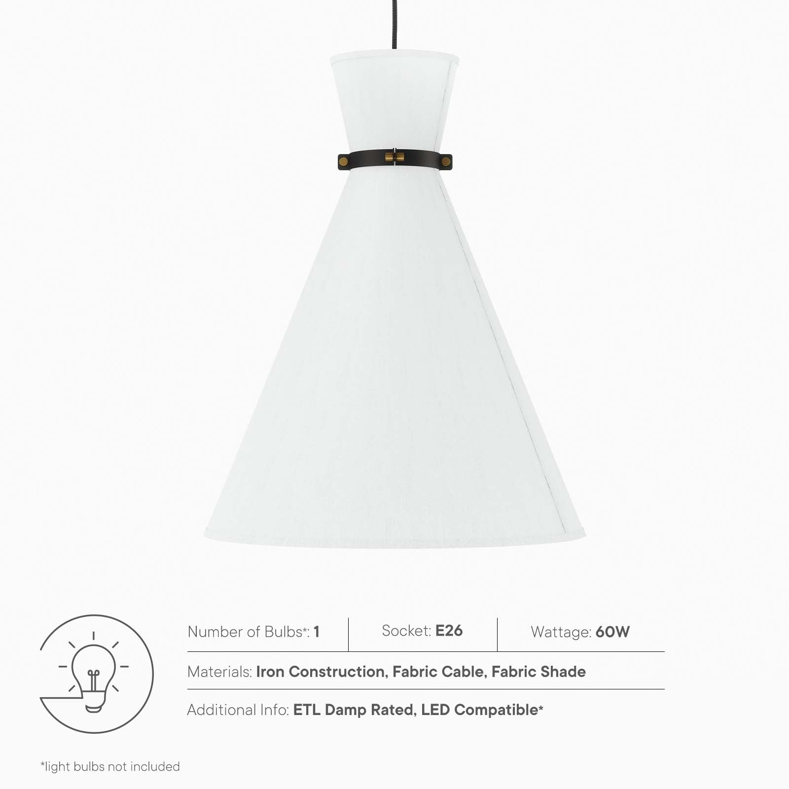 Starlight 1-Light Pendant Light By Modway - EEI-5659 - Image 13
