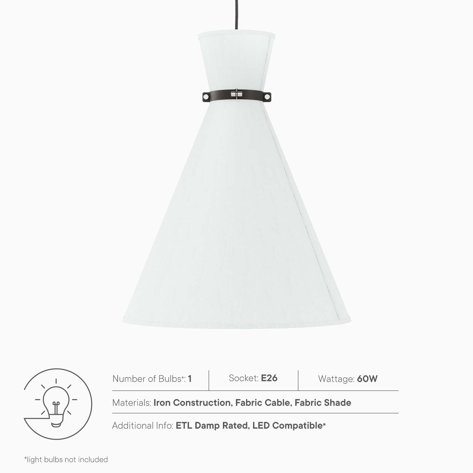 Starlight 1-Light Pendant Light By Modway - EEI-5659 - Image 5