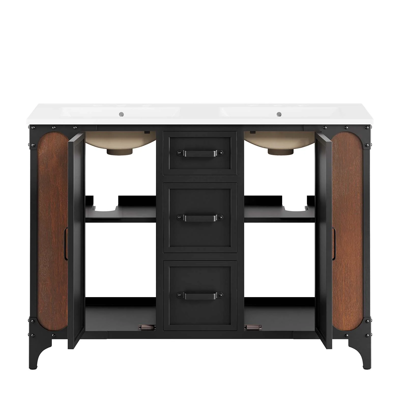 Steamforge 48" Double Sink Bathroom Vanity By Modway - EEI-6421 - Image 3