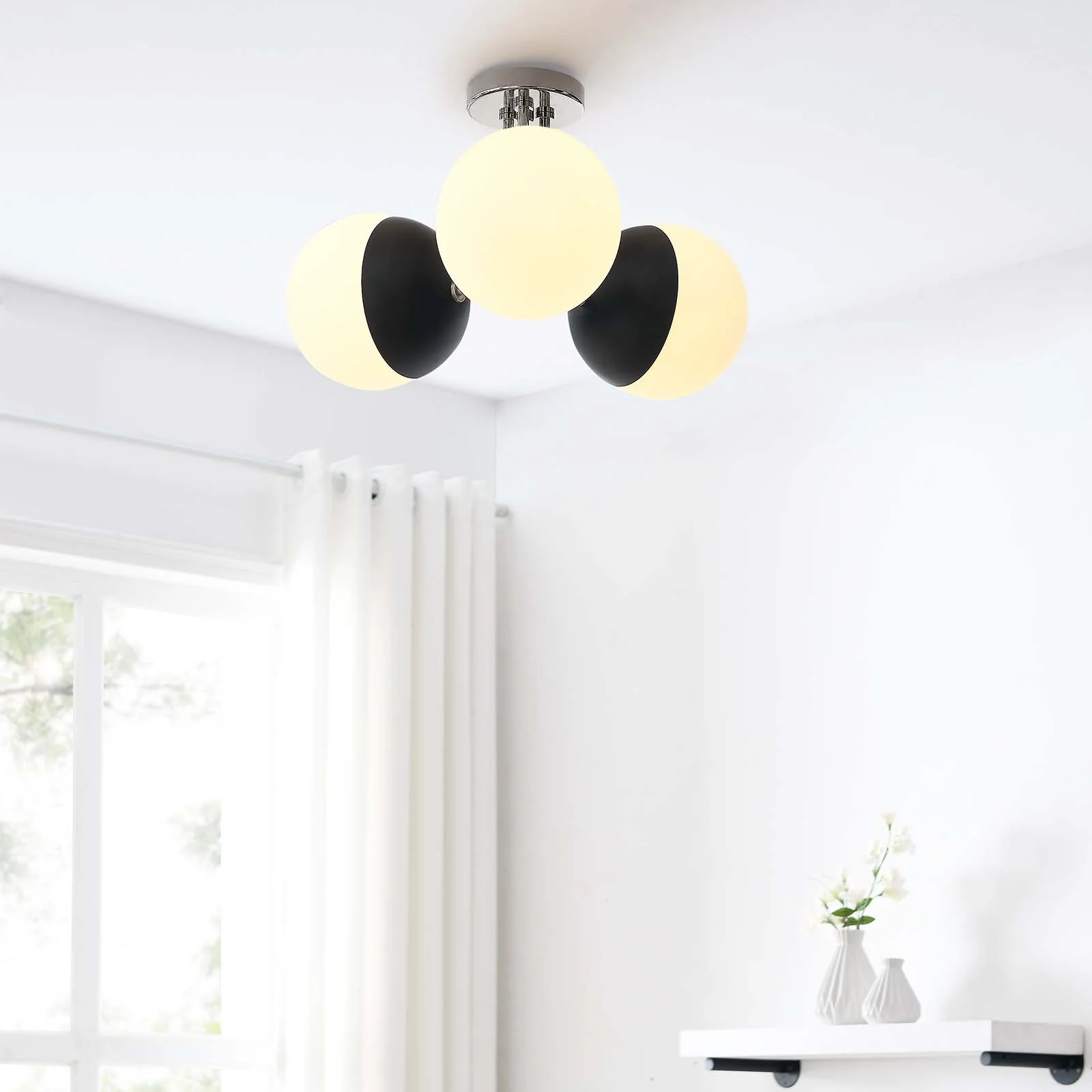 Stellar 3-Light Semi-Flush Ceiling Light By Modway - EEI-5656