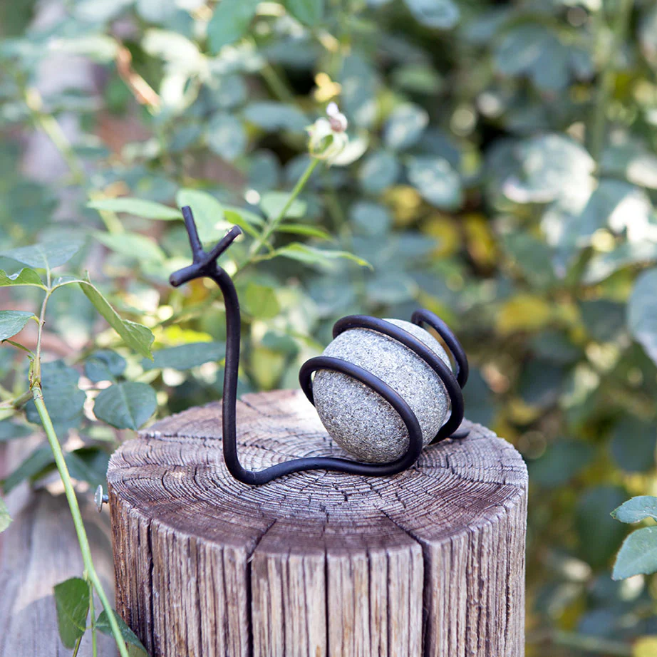 Stone Snail Set of 6 By Garden Age Supply - Image 4