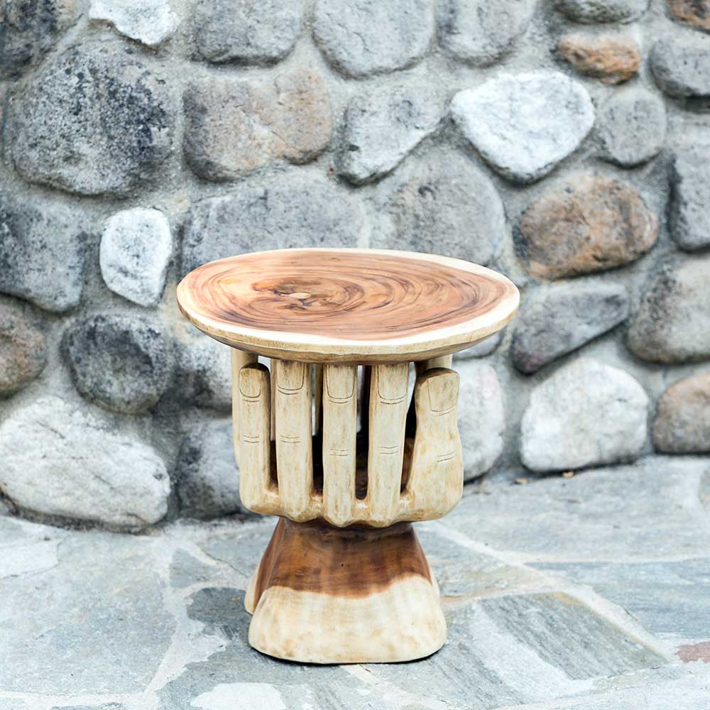 Suarwood Hand Shaped Table By Garden Age Supply - Image 3