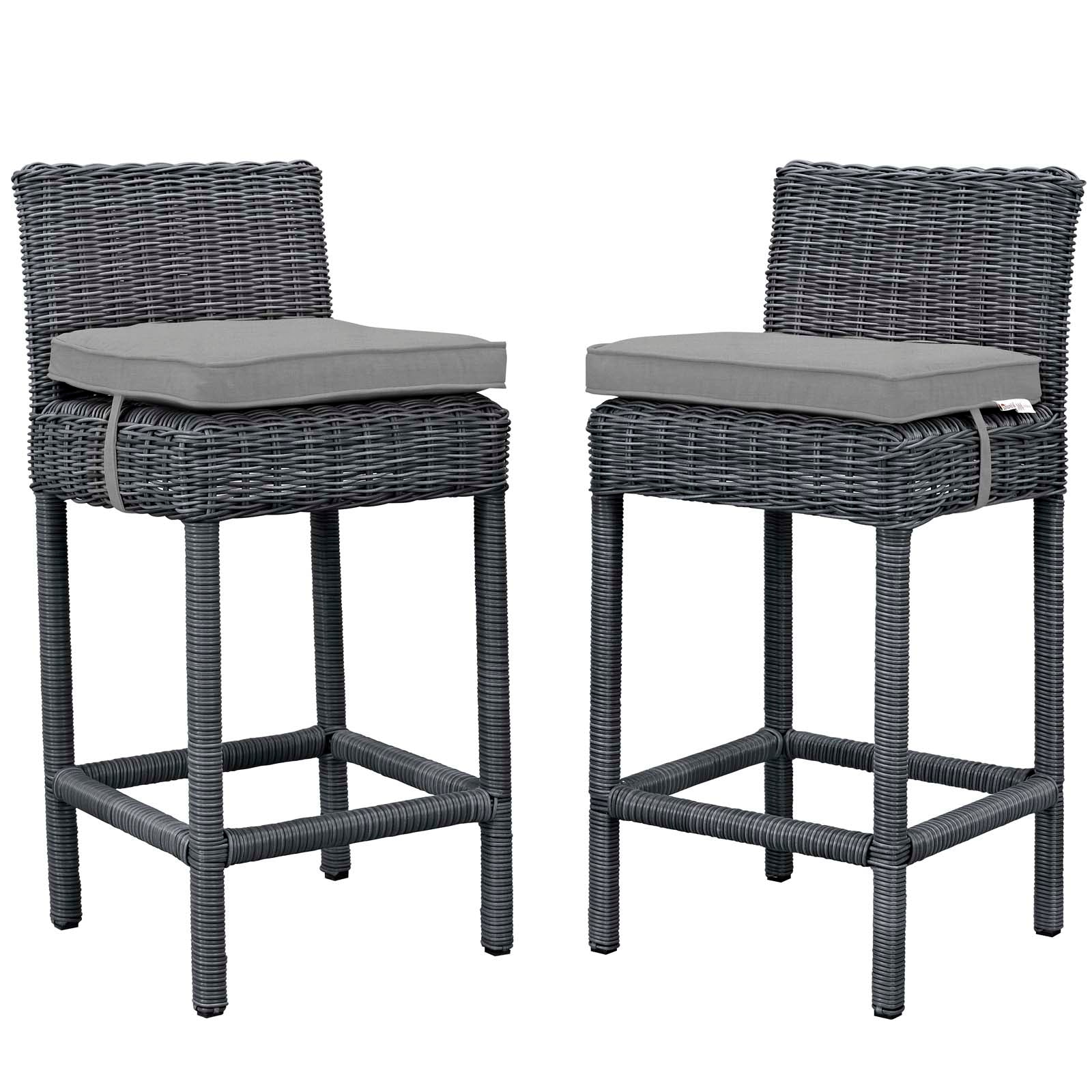Summon 2 Piece Outdoor Patio Sunbrella® Pub Set By Modway - EEI-2197 - Image 4