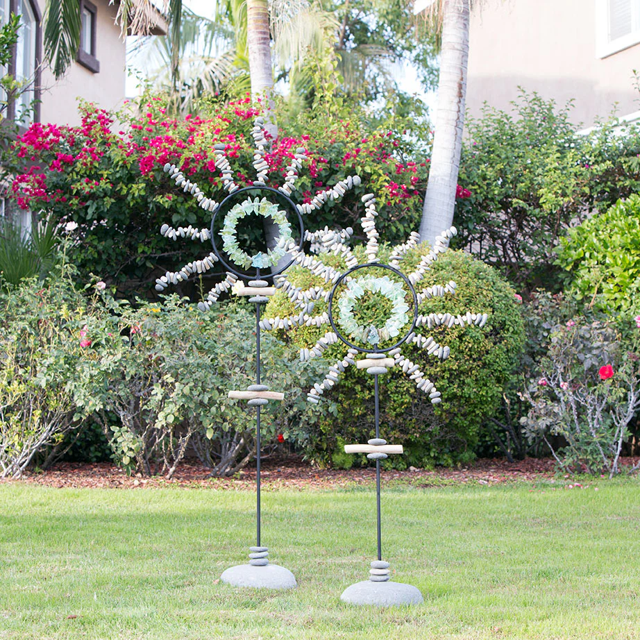 Sun Burst Garden Stands Small Set of 2 By Garden Age Supply