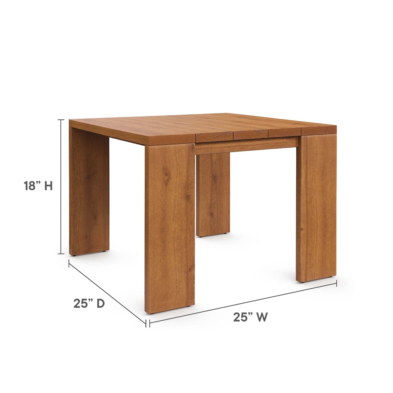 Tahoe Outdoor Patio Acacia Wood 3-Piece Furniture Set By Modway - EEI-6798 - Image 5