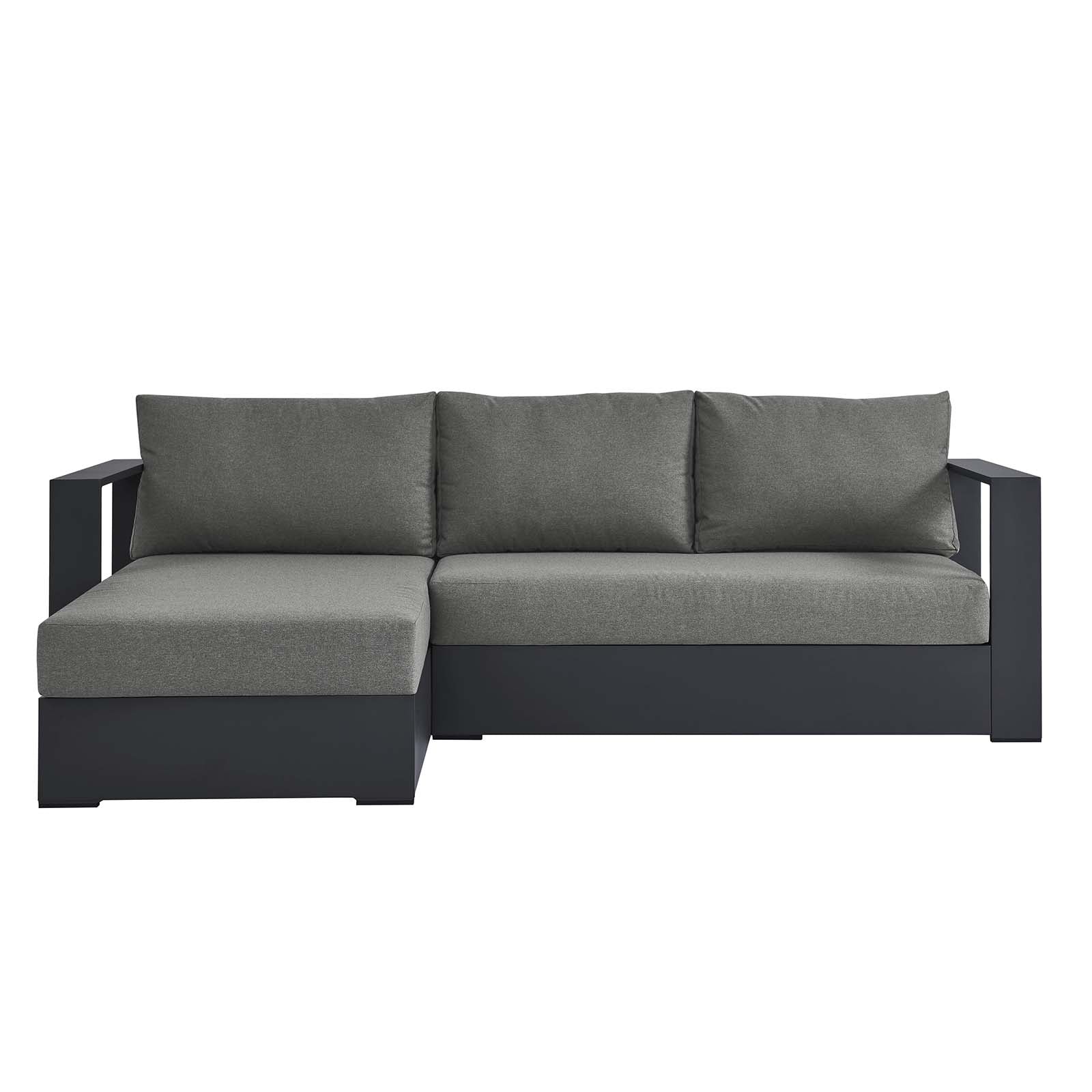 Tahoe Outdoor Patio Powder-Coated Aluminum 2-Piece Left-Facing Chaise Sectional Sofa Set By Modway - EEI-6670 - Image 3