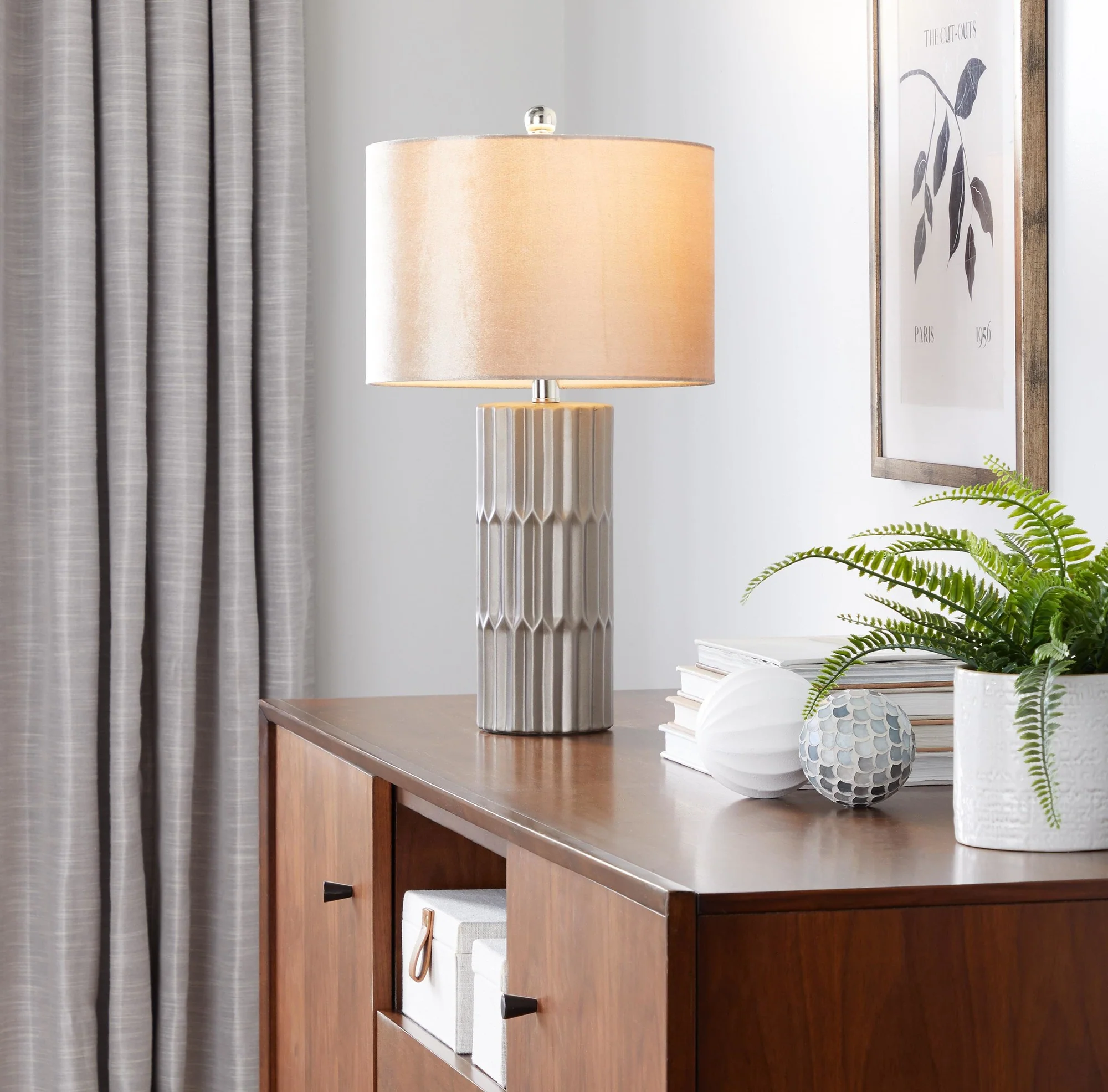Tania 22" Ceramic Table Lamp By LumiSource