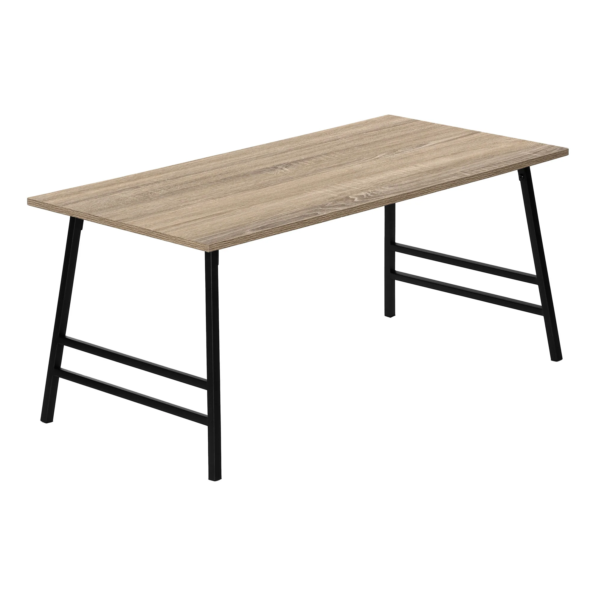 Taupe And Black Metal Coffee Table By Homeroots