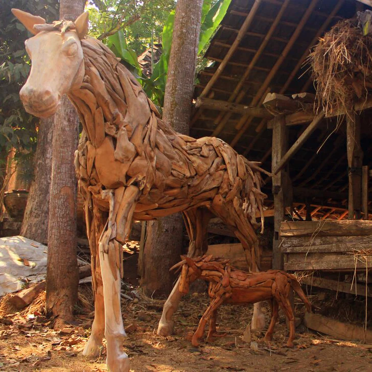 Teak Root Baby Horse By Garden Age Supply - Image 2