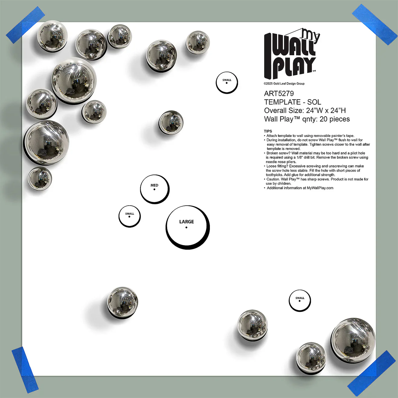 Template Kit - SOL Orb, ~24"x24" By Gold Leaf - Image 3