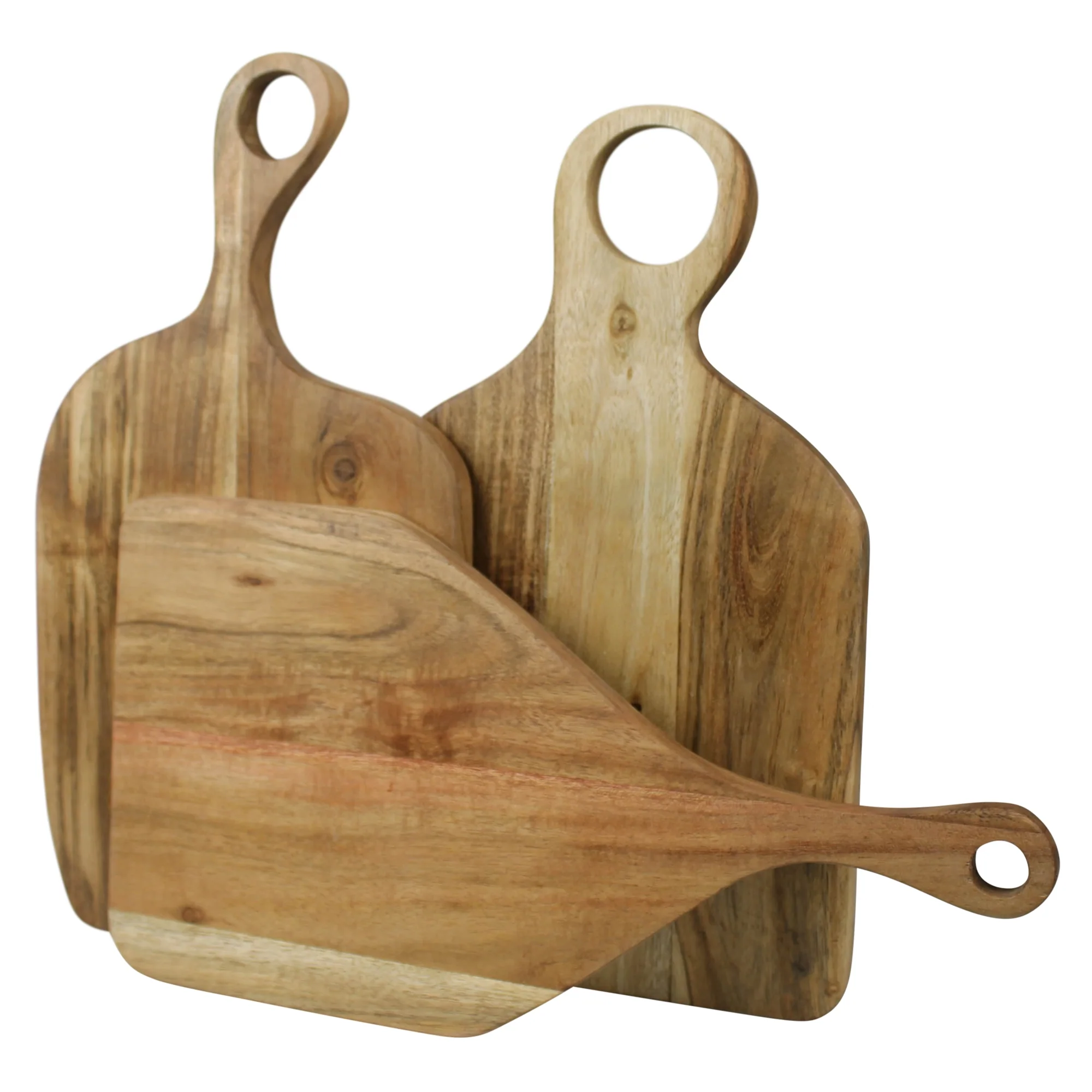 Toledo Cutting Boards, Acacia Wood - Set of 3 By HomArt