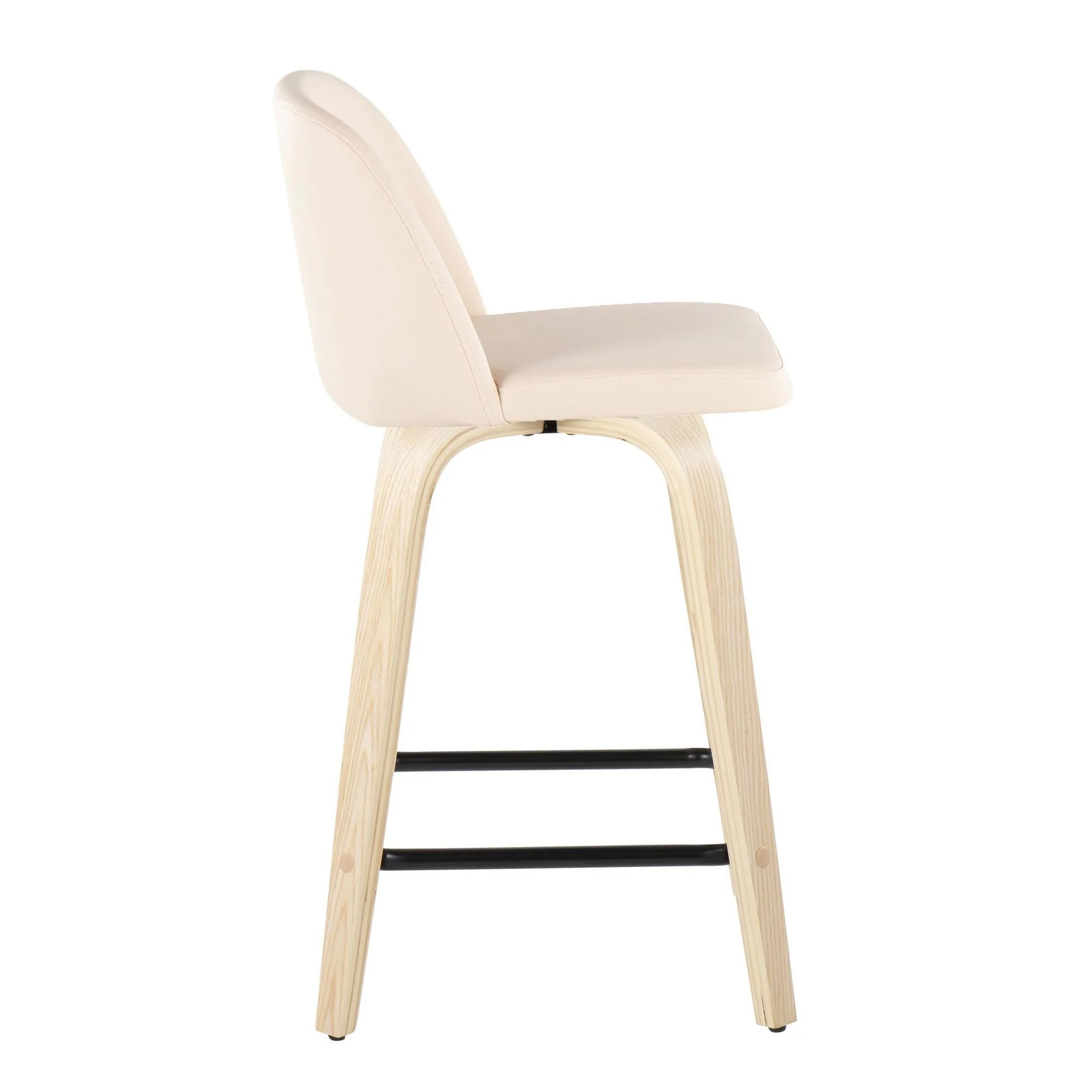 Toriano 24" Fixed Height Counter Stool - Set of 2 Brown By LumiSource - Image 9