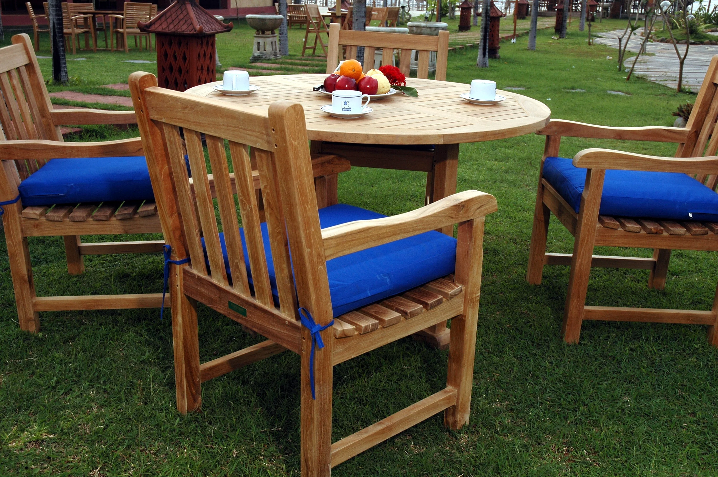 Tosca Classic Armchair 5-Pieces Dining Set By Anderson Teak