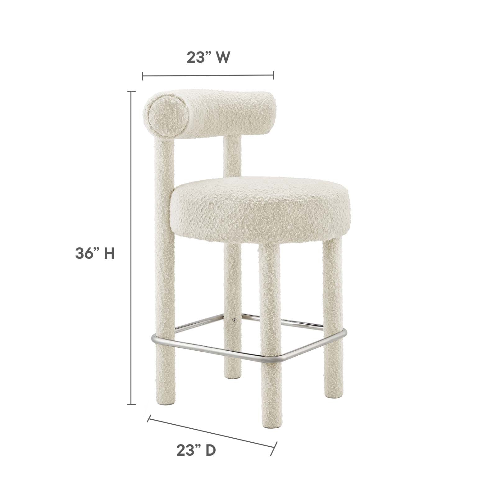 Toulouse Boucle Fabric Counter Stool - Set of 2 By Modway - EEI-6707 - Image 20