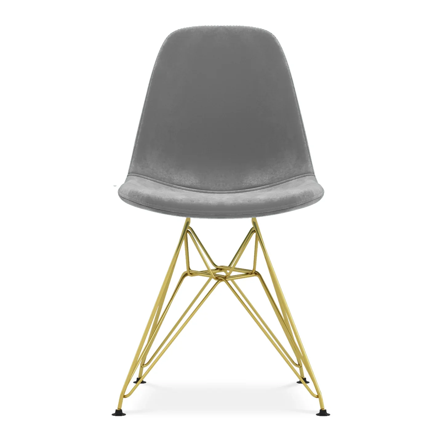 Tower Dining Chair, Gray Velvet By World Modern Design