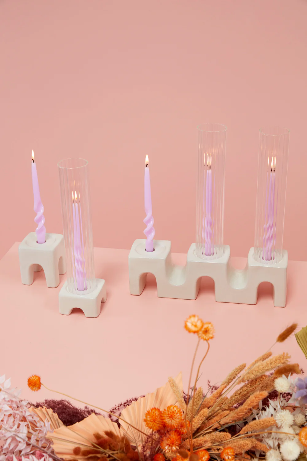 Trestle Candleholder Set of 8 By Accent Decor - Image 3