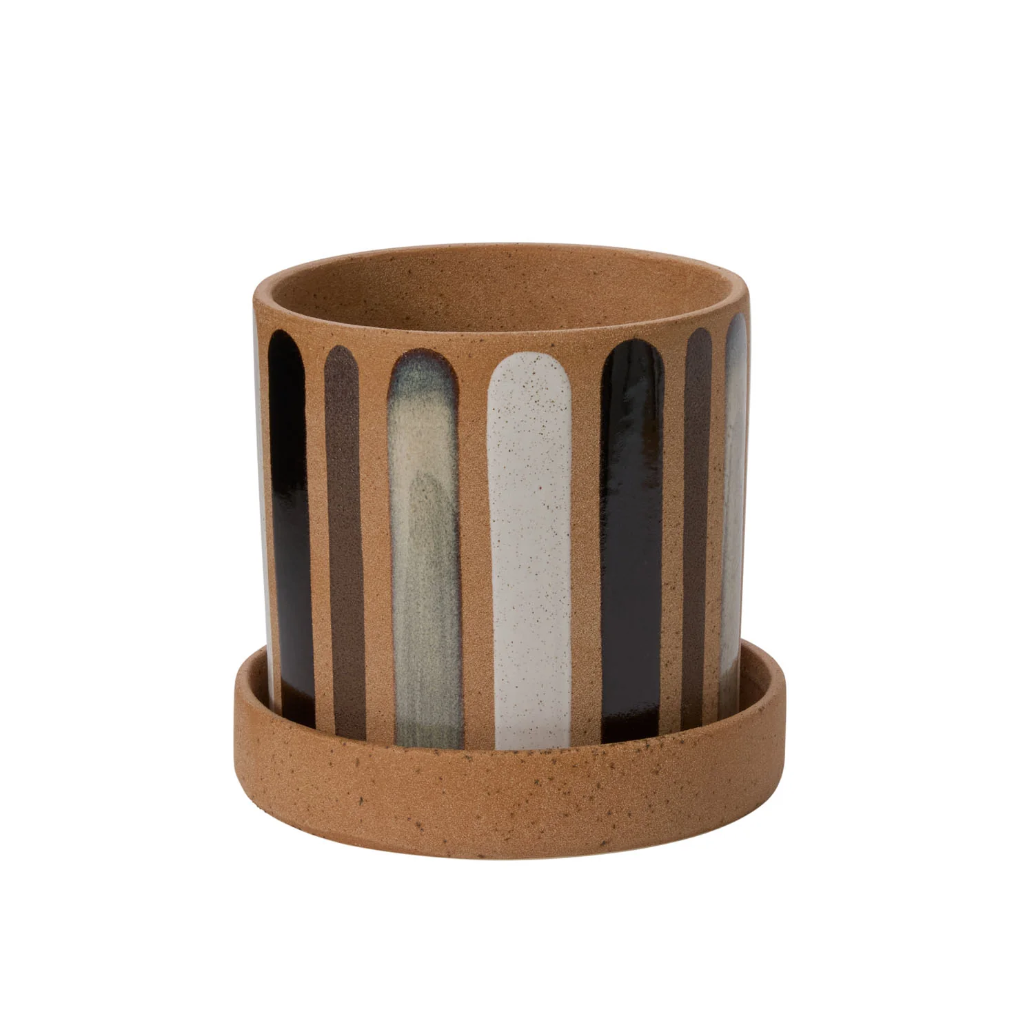 Truman Pot with Saucer Set of 2 By Accent Decor - Image 8