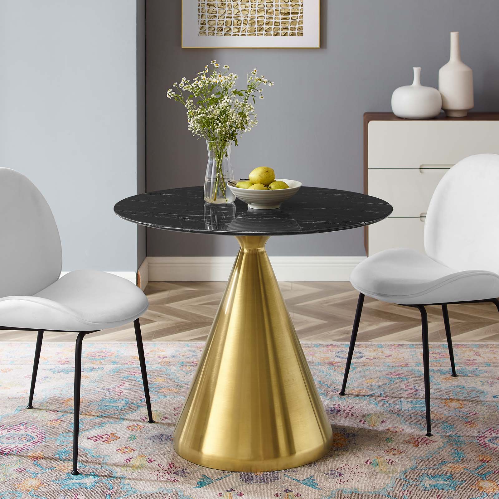 Tupelo 36" Artificial Marble Dining Table By Modway - EEI-5329