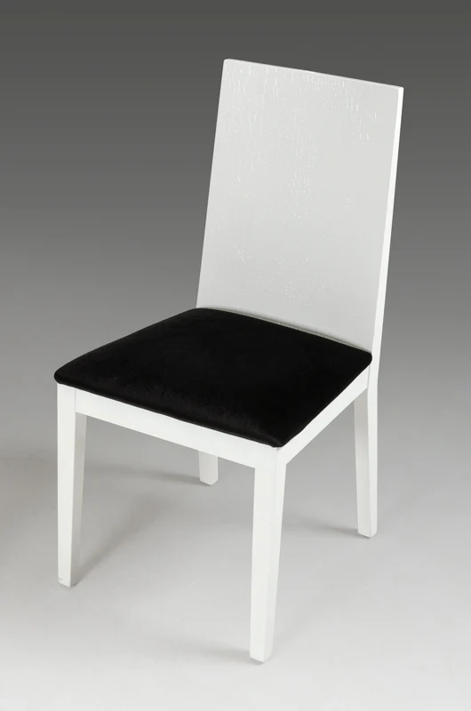 Two 36' White Fabric Dining Chairs By Homeroots