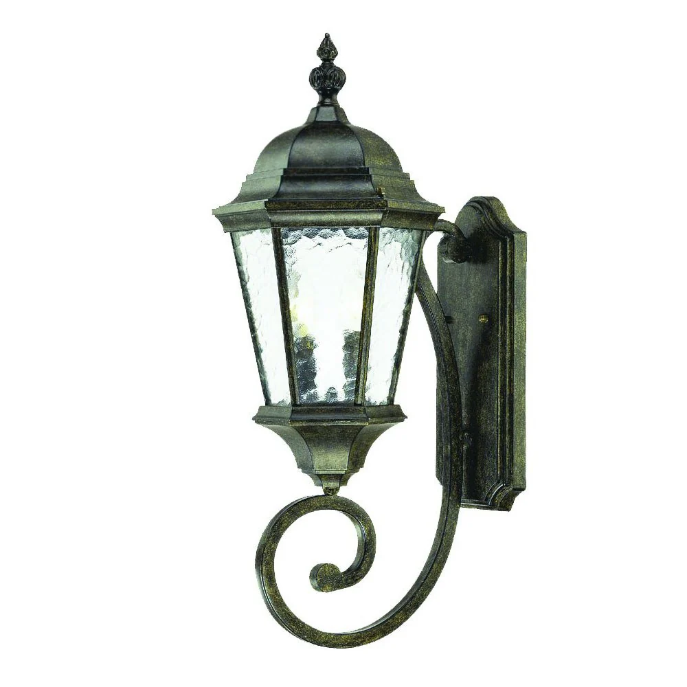Two Light Antique Black Carousel Lantern Wall Light By Homeroots