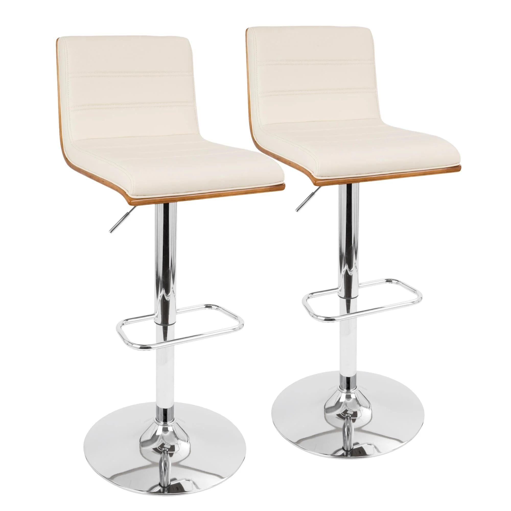 Valencia Adjustable Barstool - Set of 2 Black By LumiSource - Image 20