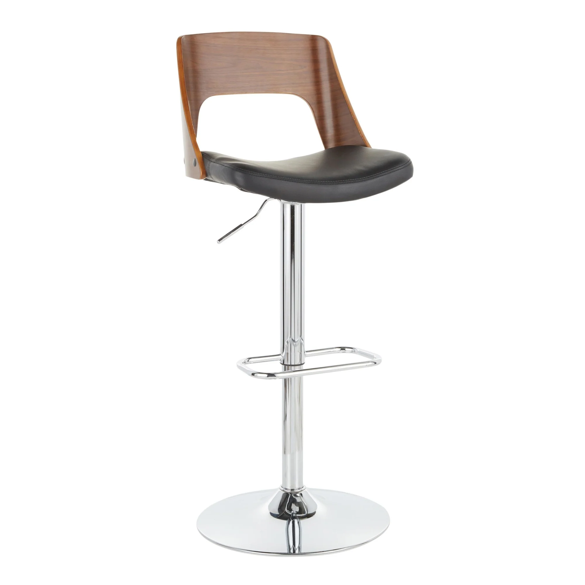 Valencia Adjustable Barstool - Set of 2 Black By LumiSource - Image 4