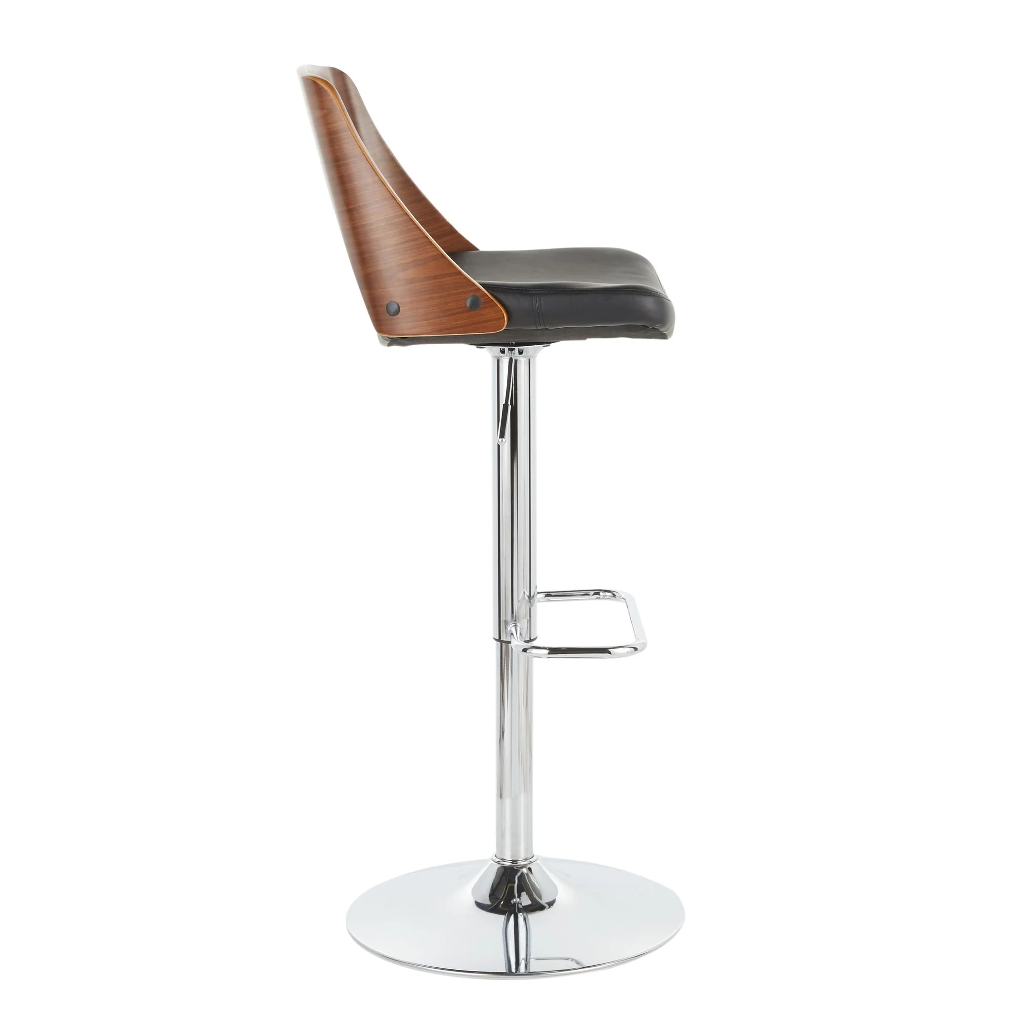 Valencia Adjustable Barstool - Set of 2 Black By LumiSource - Image 5