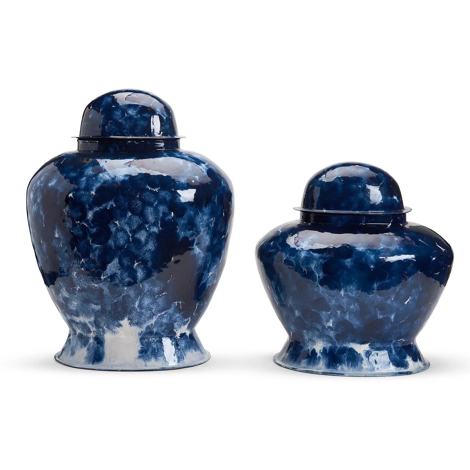 Vase with Lid Set Of 2 By Tozai Home