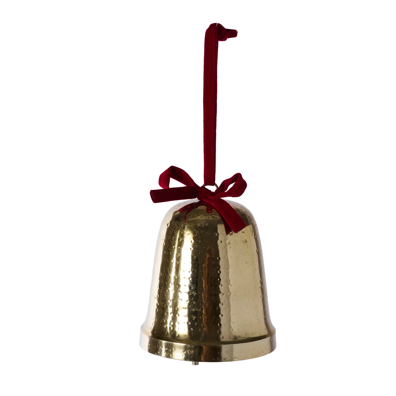 Velvet Bow Trimmed Bell Set of 4 By Accent Decor - Image 6